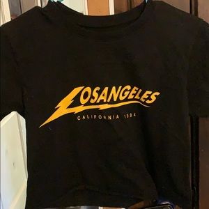 Brandy Melville Los Angeles Cutoff Tee